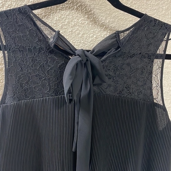 Zara NEW with Tags Black pleated Lace top - Picture 3 of 9